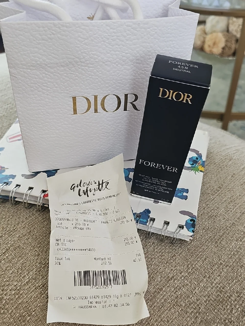 Dior Forever Liquid Foundation - Neutral 4.5 New In Box